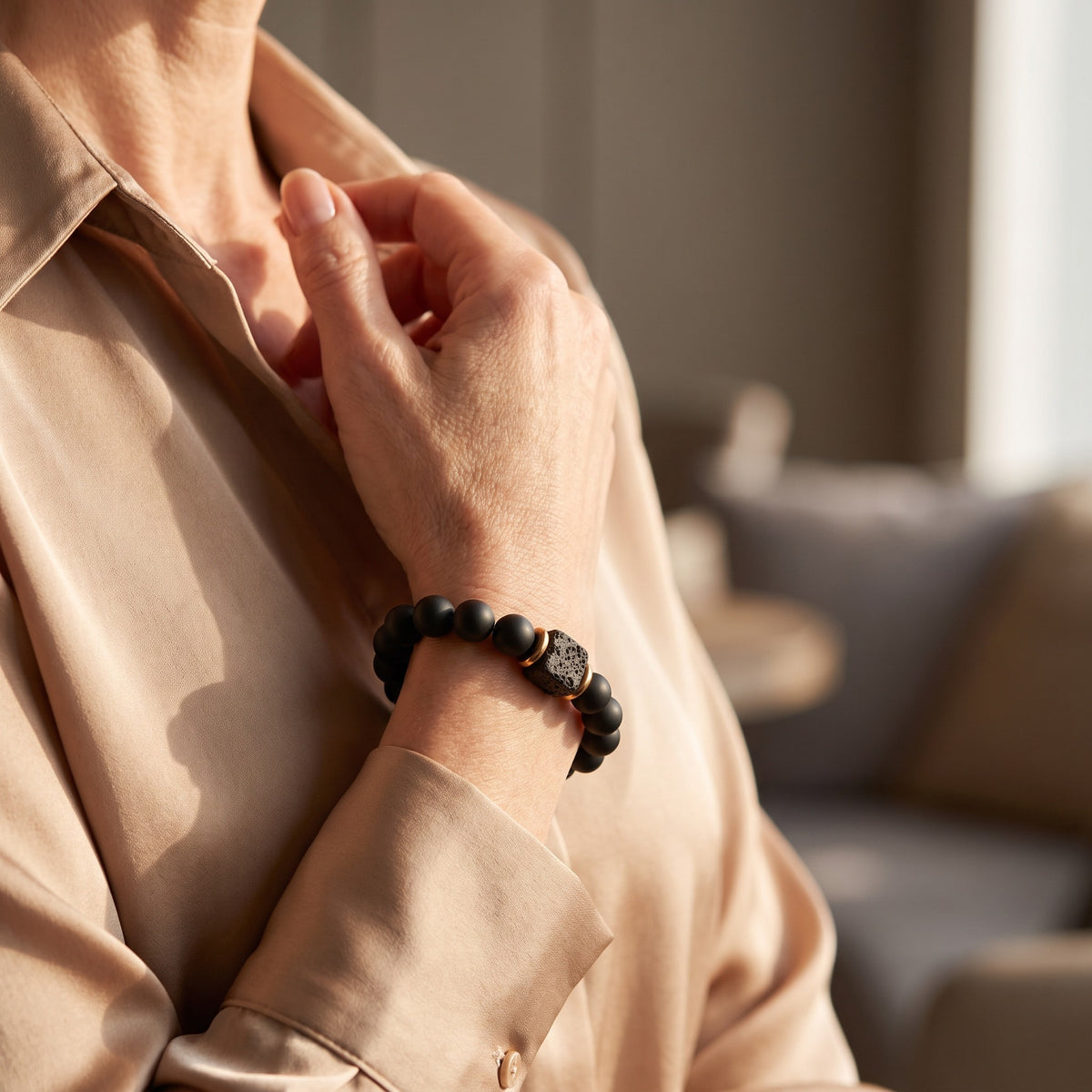 Lava Stone Bracelet