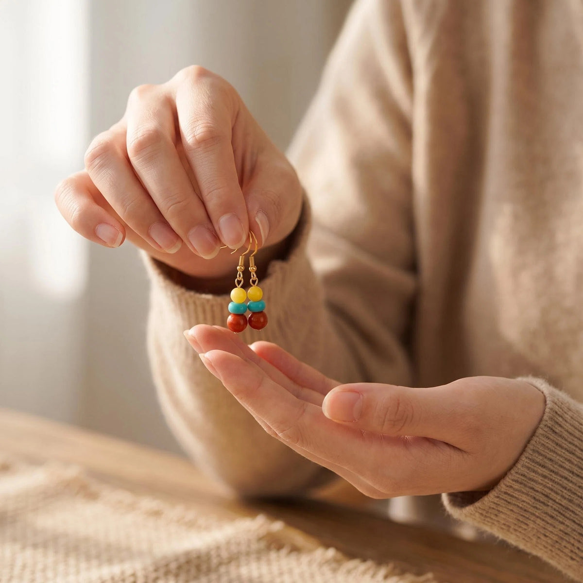 Tri-Color Energy Earrings