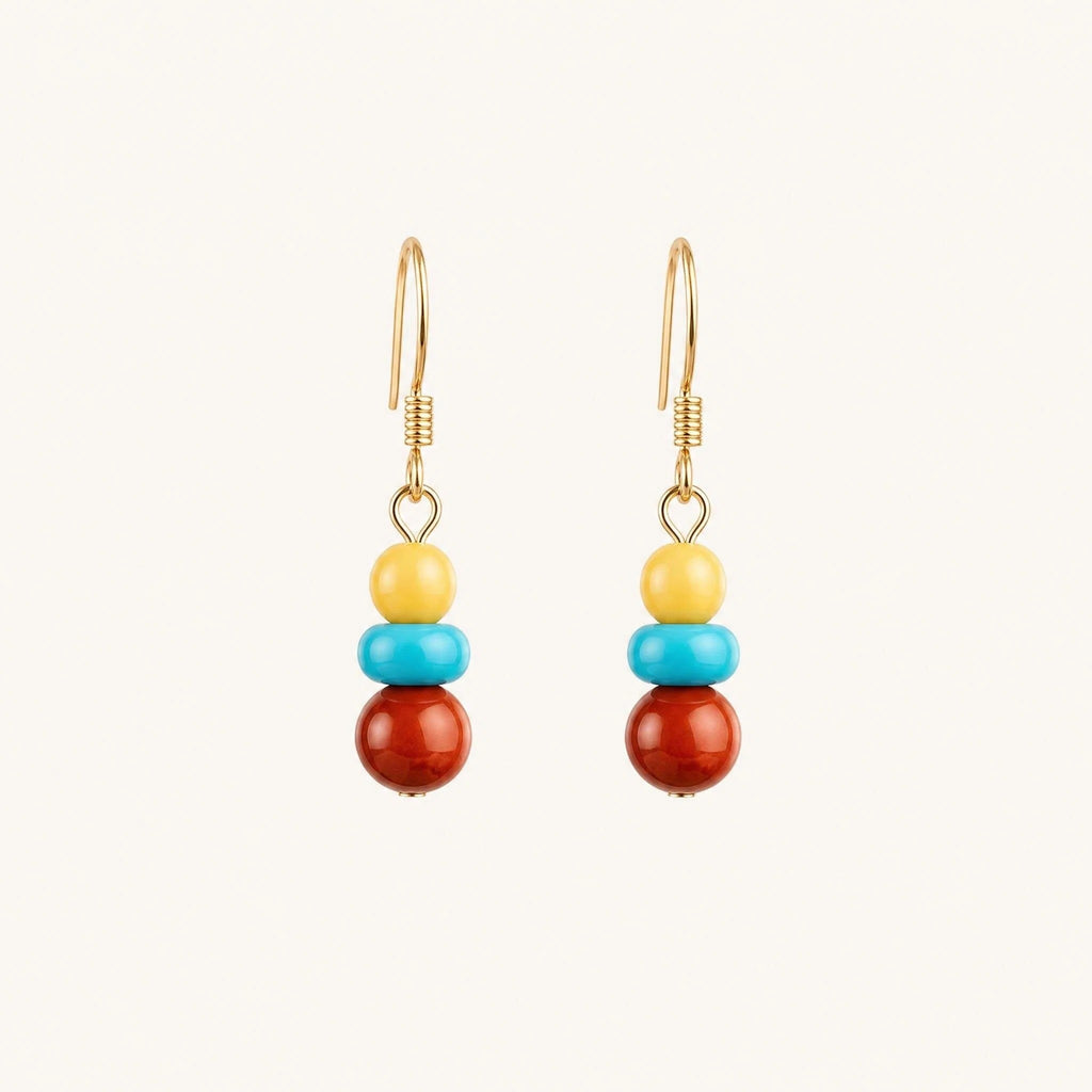 Tri-Color Energy Earrings