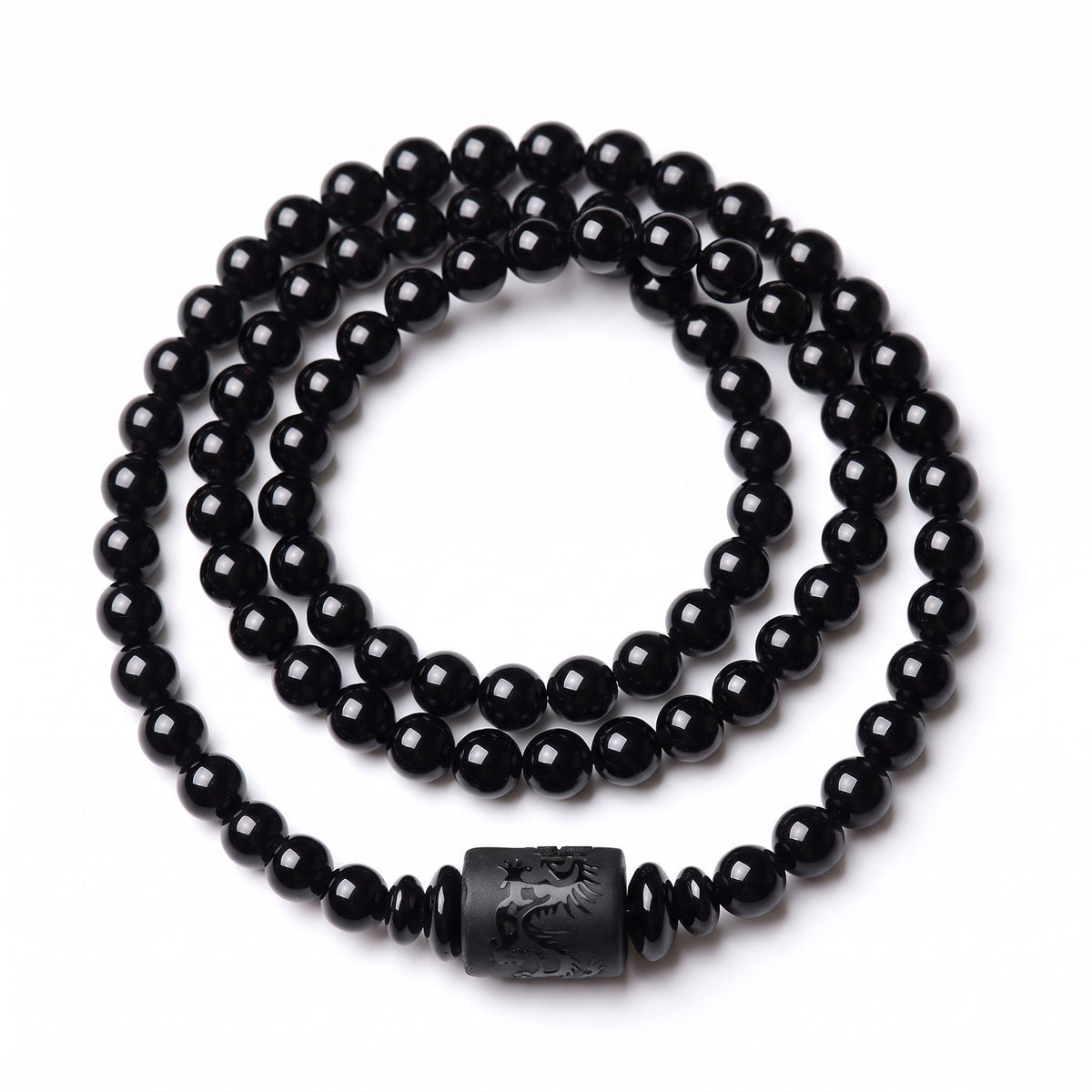 Black Obsidian Dragon Bracelet