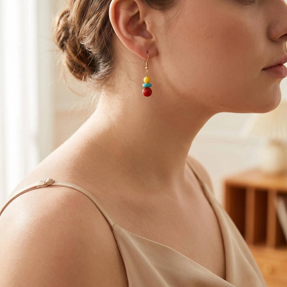 Tri-Color Energy Earrings